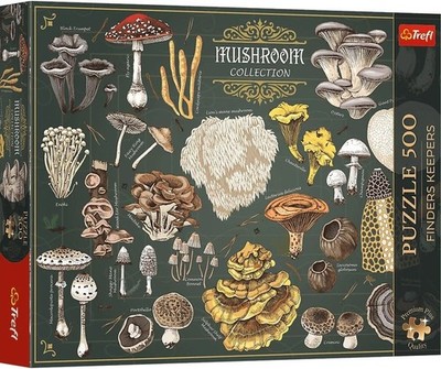 NEW TREFL Jigsaw Puzzle 500 Pieces 10+ Ages Finders Keepers Mushrooms