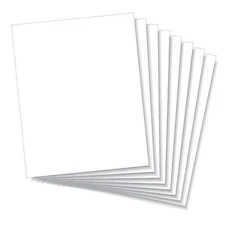  8x10-inch Polystyrene Flexible Craft Sheets | Plasticard | .030 Inch - 8 Pack