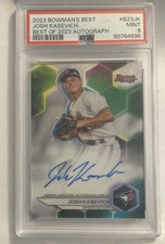 2023 Bowman's Best Josh Kasevich RC Auto Best of 2023 Autographs SP PSA 9 MINT