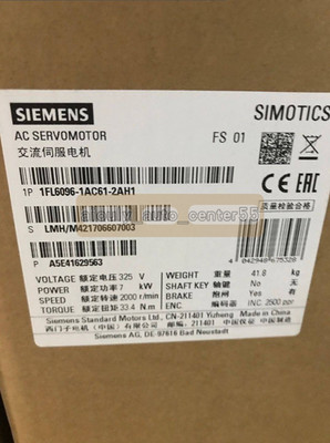 1PC NEW Siemens 1FL6096-1AC61-2AH1 1FL6 096-1AC61-2AH1 AC servo motor