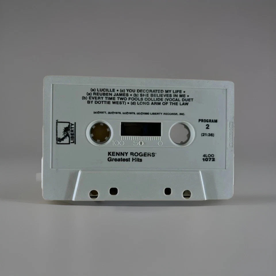 🌟 Kenny Rogers – Greatest Hits Cassette Tape – Tested & Working Foto 3 de 4