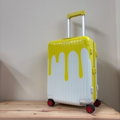 RIMOWA x CHAOS Essential Cabin 36L White Yellow 4-Wheel Suitcase