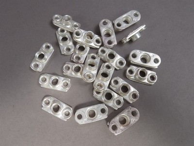 100pcs Kaynar MS21076-3E Self-Locking 2-Lug Plate Nuts Silver-Clad Thread .190''
