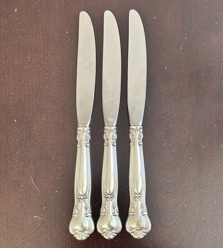 Lot Of 3 Gorham Chantilly Sterling Silver Handle Knives #4