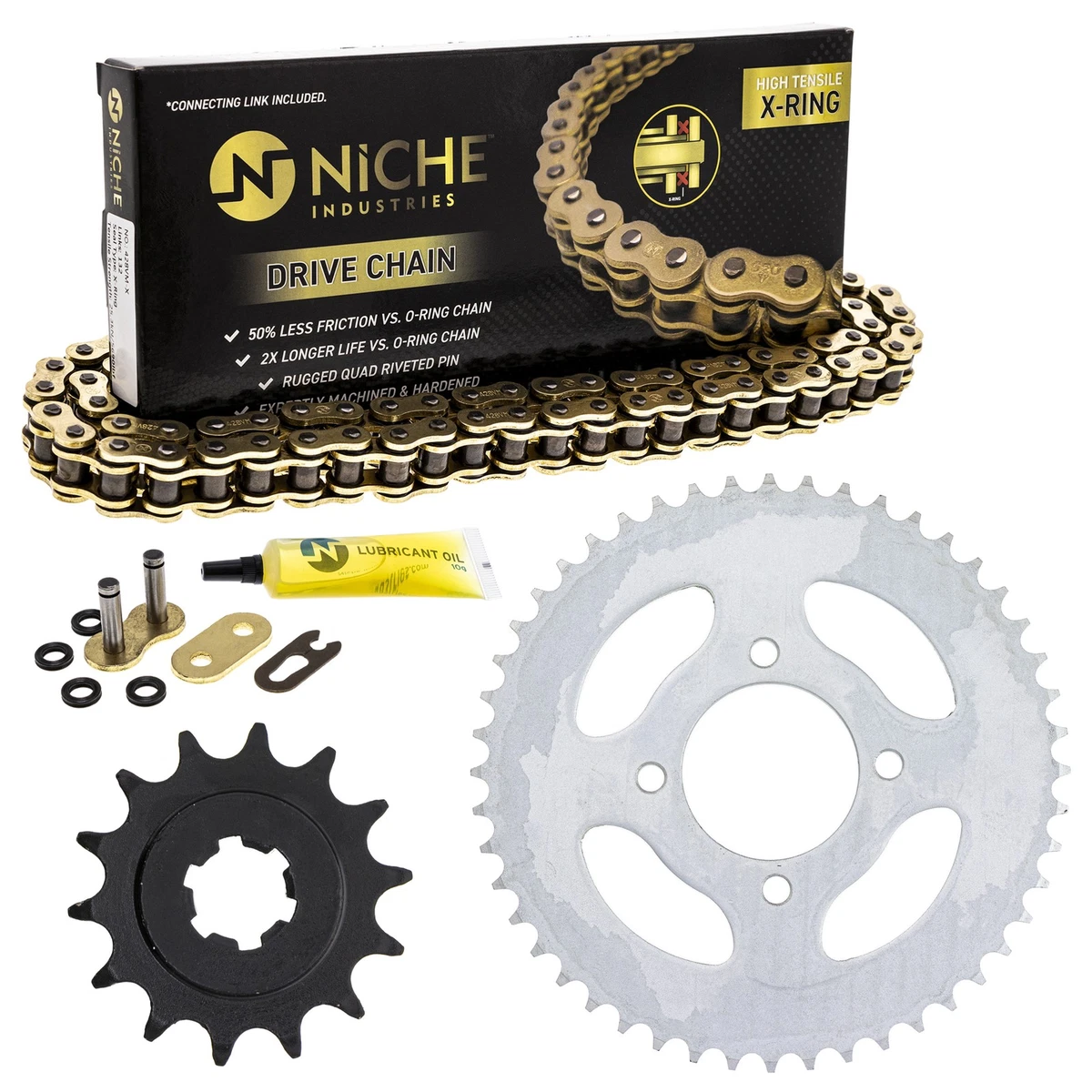 Sprocket Chain Set for Hyosung RX125 XRX125 SM 14/48 Tooth X-Ring
