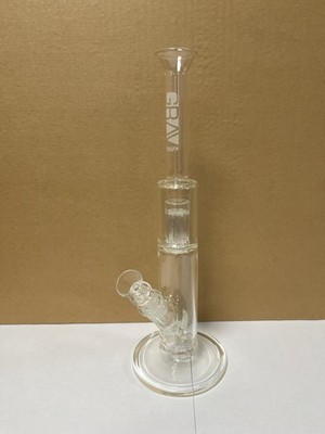SELTENE Nano Tree Perc Straight Tube Bong weißes Logo 11,25 Zoll