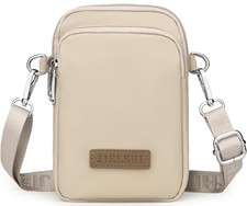Small Crossbody Bag for Women Mini Cell Phone Bag 02 Light Cream  White 