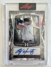 Leaf Edgar Martinez Sports Heroes Auto BA-EM1 3/35 Beautiful
