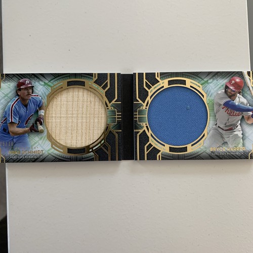 2021 Topps Diamond Icons Dual Relic Mike Schmidt Bryce Harper #/10 Phillies