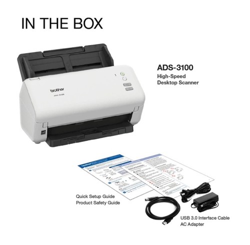 Brother ADS-3100 High-Speed Desktop Scanner | Compact with Scan Speeds of Up to - Picture 10 of 13