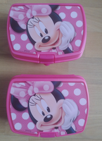 2Xdisney Minnie Mouse Brotdose, Lunchbox, Brotzeitbox, Snackbox, Vesperbrot