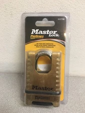 Master Lock ProSeries 6.56"H X 2-1/4"W Brass 4-Digit Combo Shrouded Padlock