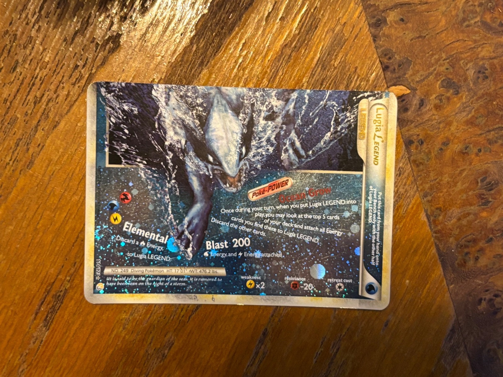 Pokemon card 2010 114/123 Lugia Legend Heartgold & Silversoul holo