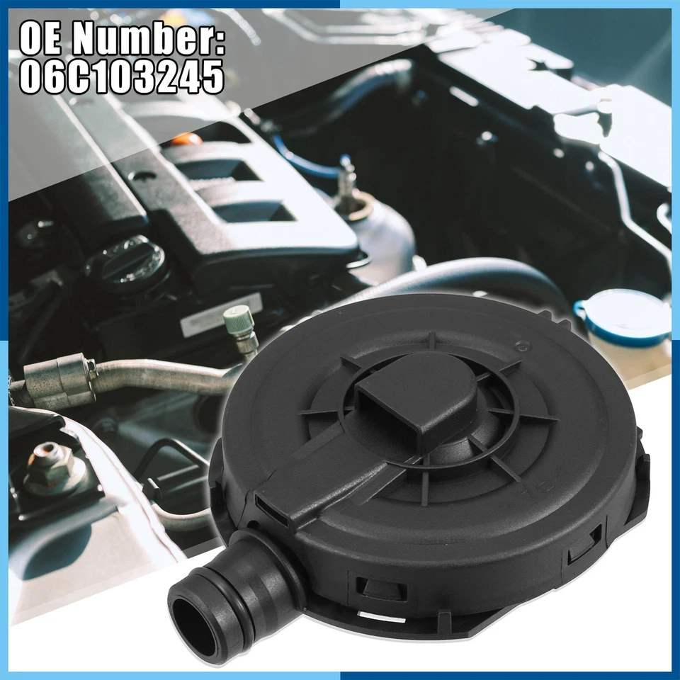 Válvula de ventilação do cárter do motor 06C103245 PVC para Audi A6 A8 A4 Quattro 2002-08 - Imagem 2 de 4