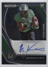 2021 Panini Prizm Draft Picks Draft Picks Auto Brenden Knox #DPA-BKN Auto 07o4