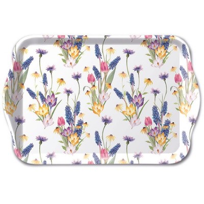 Tablett melamine 13x21 cm Hello spring
