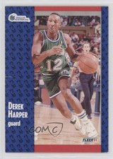 1991-92 Fleer Derek Harper #45 1az3