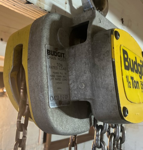 Budgit USA50 1/2 Ton Spark / Corrosion Resistant Manual Army Type Hook 8’ Lift - Picture 3 of 20