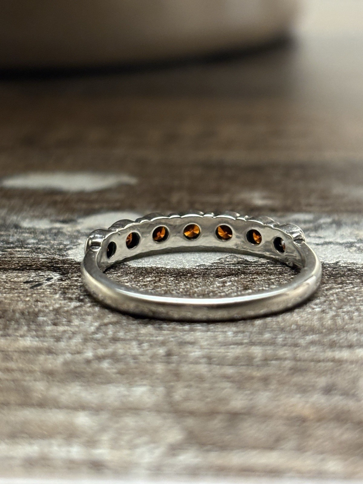 James Avery Garnet Stackable Ring Sterling Silver… - image 4