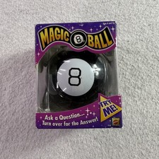 Classic Mattel Magic 8 Ball Toy Vintage Y2K Game Fortune Teller Lucky Answers