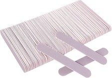 100 Pcs Wooden Nail Files, 3.35 Inches Emery Board Nail File for Nature Nails, M