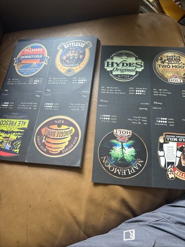 Bin 168 X Beer Pump Labels 6 X 4” Approx Double Sided - Picture 6 of 21