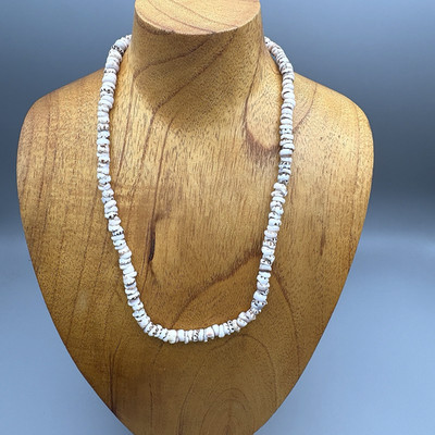 Authentic Hawaiian Puka Shell Necklace Tiger Cone Shells Hawaii Surfer 18''