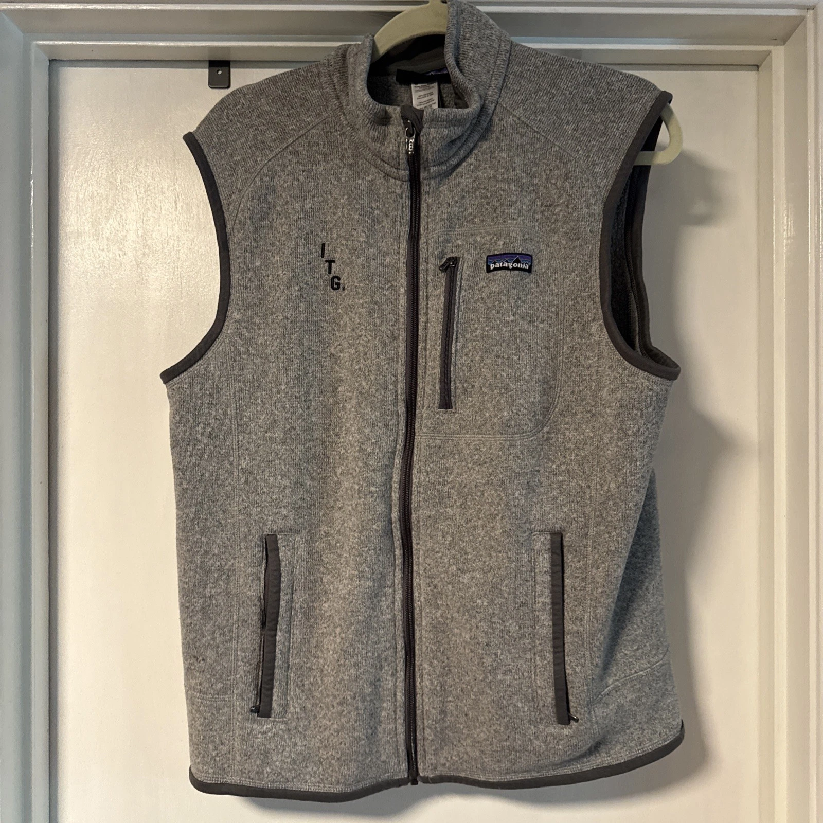 Patagonia Men's Better Sweater Fleece Stonewash Gray Vest / Size Large