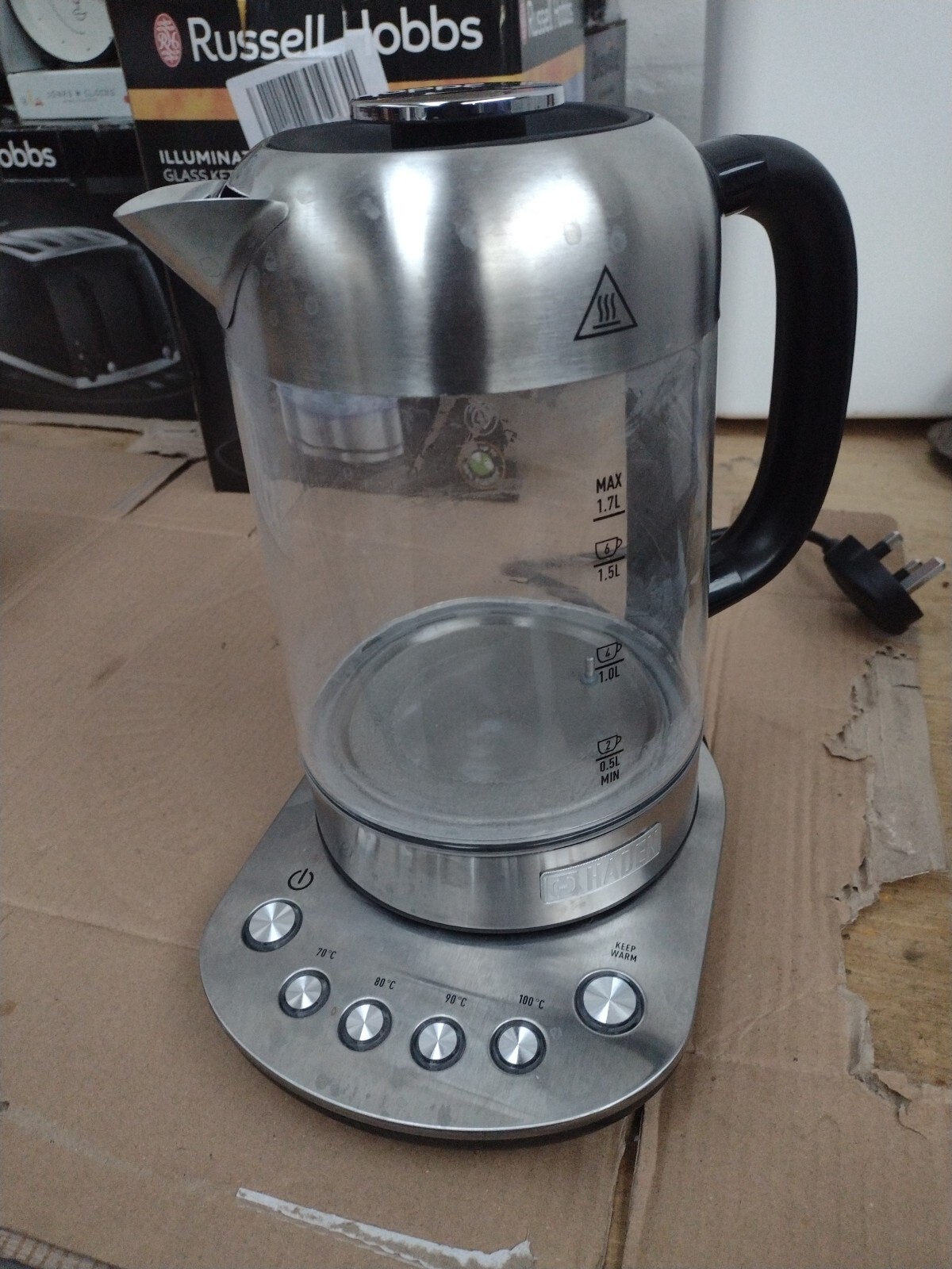 Haden Richmond Kettle Electric Variable Temperature Fast Boil Glass