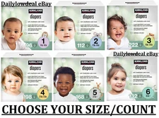 Kirkland Signature Diapers Sizes 1-6, SOFT, ABSORBENT, FREE SHIP!