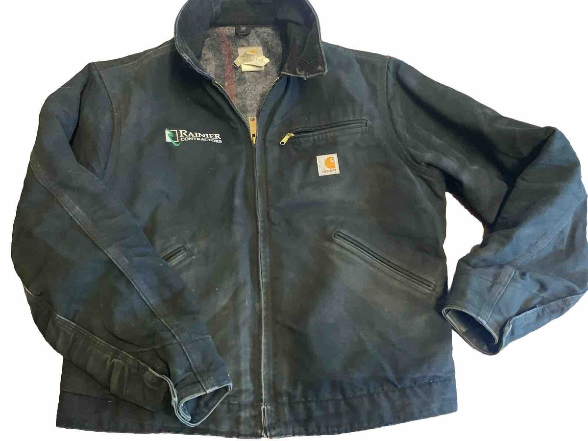 Vintage Carhartt Detroit Jacket 101 BLK Size 40 Regular | eBay