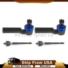Front Inner Outer Tie Rod Ends 4x For 2005-2015 Toyota Tacoma 4.0L 4WD AWD RWD