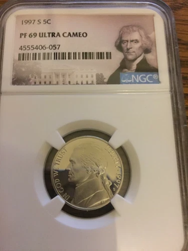 1997 S NGC PF69 ULTRA CAMEO NICKEL