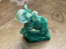 Elephant Green Mini Figurine
