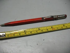 SCRIPTO No. 4 - 47 MECHANICAL PENCIL RED w/ RED LEAD VINTAGE VERY NICE  