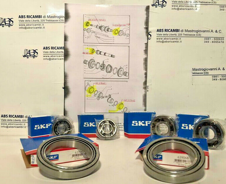 KIT CUSCINETTI SKF CAMBIO FIAT PANDA 141 4X4 - AUTOBIANCHI Y10