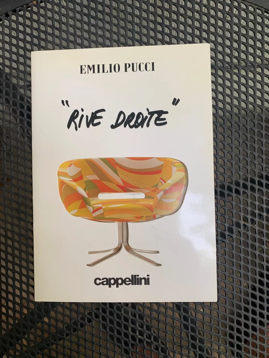 **Rare Vintage Emilio Pucci folder for the RIVE DROITE CAPPELLINI CHAIR/SOFA**