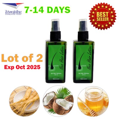 2x 100% Natural 120ml Neo Hair Lotion Hair Root Nutrients Treatment Beard Hair G
