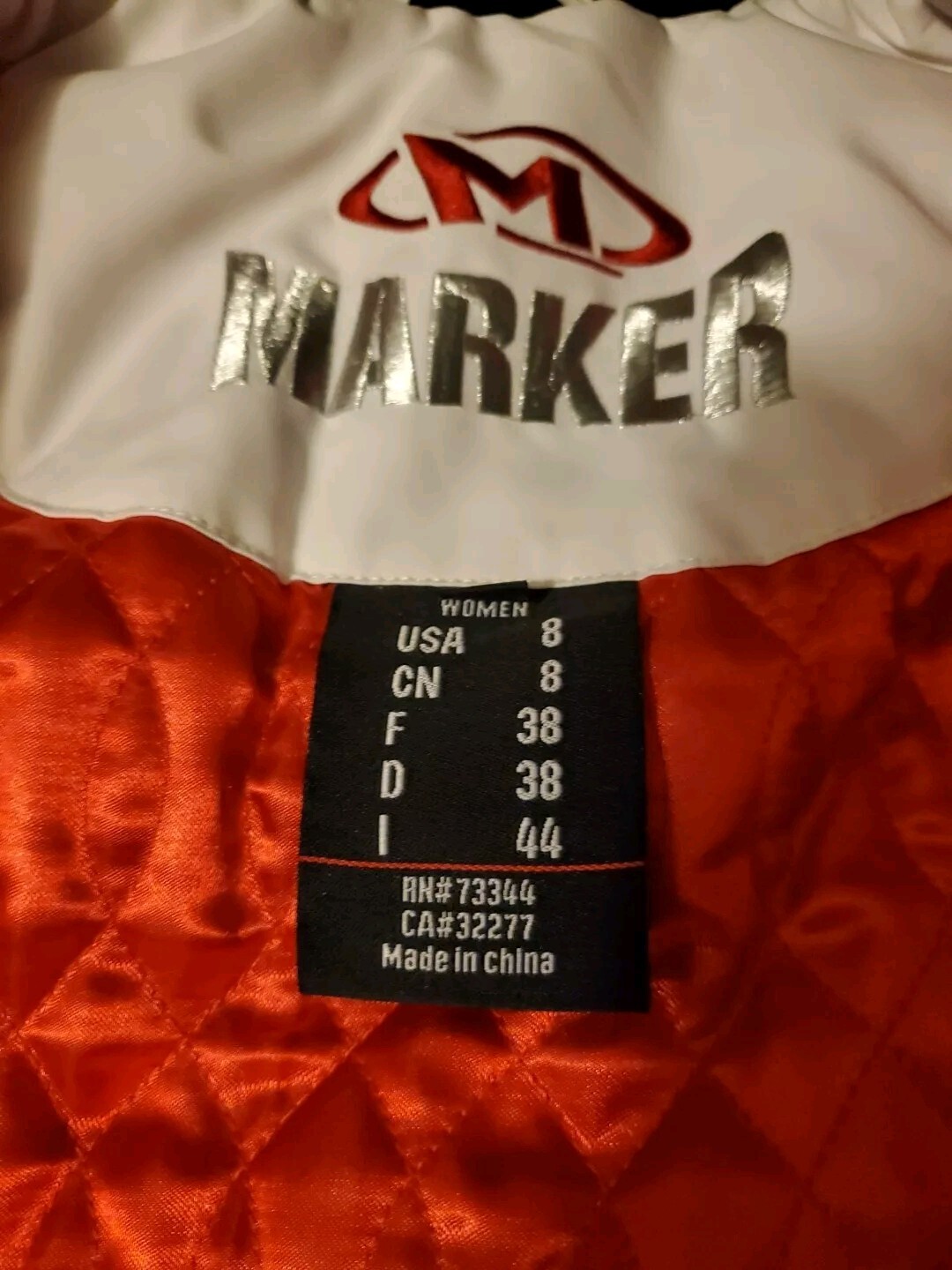 Marker EVOLUTION Ski/Snowboard Jacket Women’s Sz 8 - image 4