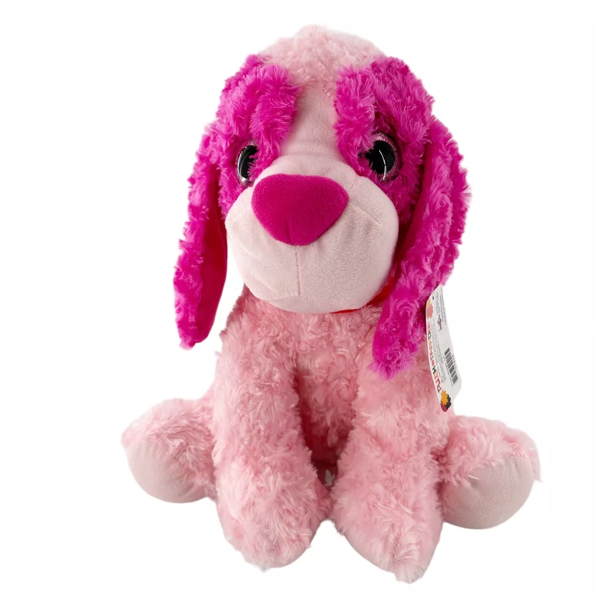 Dog Stuffed Animal Pink Plush Paradise Toy Factory 14 Pink Beagle Glitter Eyes