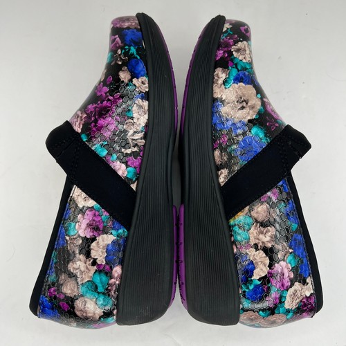 Softwalk Womens G1700 Purple Greys Anatomy Meredith Floral Size 7.5 M Work Clogs - Picture 6 of 9
