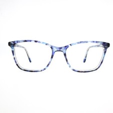 Chelsea morgan CM20212 GR/BL Eyeglasses Frames Blue tortoise Rectangle 55-17-140