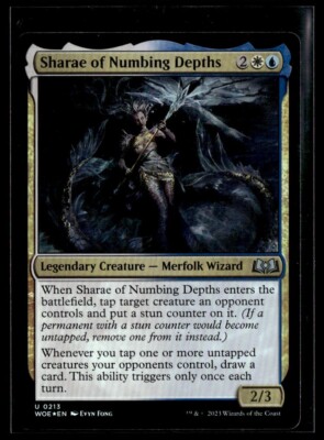 2023 MTG WOE Sharae of Numbing Depths U Foil Legendary Creature