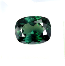 AAA Natural Chrome Tourmaline 20 Ct Cushion Cut GIE Certified VVS Loose Gemstone