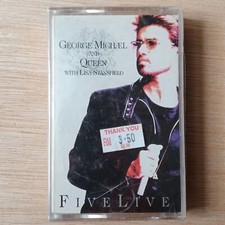 GEORGE MICHAEL  QUEEN with Lisa Stanfield Five Live - Malaysia Cassette Sealed