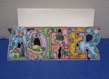 Mary Engelbreit Mother's Day Vintage 2001 Cutout Greeting Card w/ Envelope