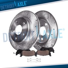 12.99'' Rear Drilled Disc Rotors and Brake Pads Kit for 2021 2022 2023 Acura TLX