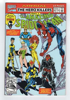 1992 MARVEL AMAZING SPIDER-MAN ANNUAL #26 1ST APP ACE NEW WARRIORS HIGH GRADE