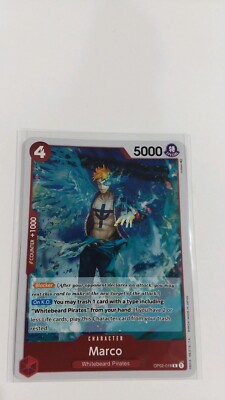 One Piece Card Game Marco OP02-018 R Paramount War English