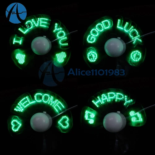 LED Fan Mini USB Powered Cooling Flashing Real Time Display Function